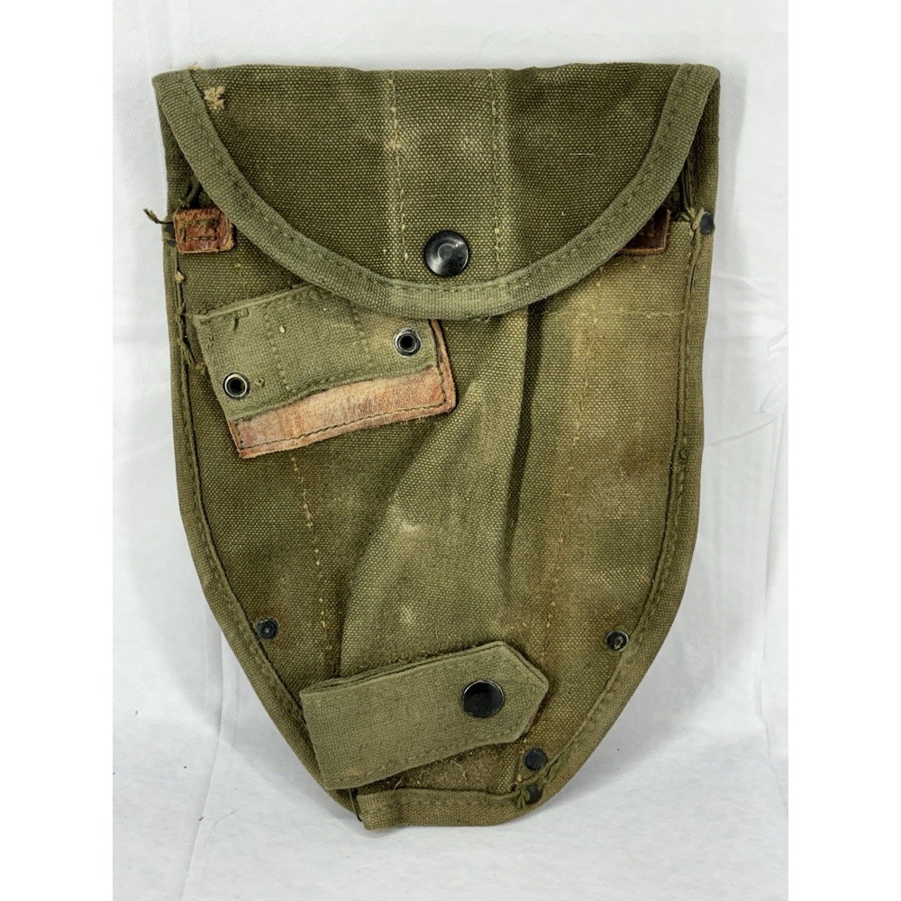 Vietnam US Army M1956 Entrenching Tool Shovel Canvas Carrier Cover Issued OD